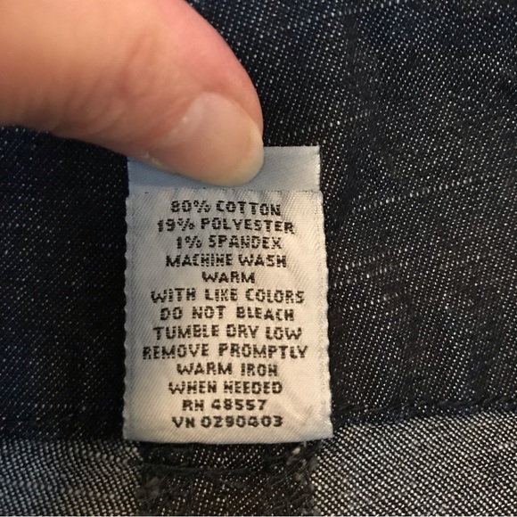 ellemenno Indigo Stretch Business Casual Trousers No Pockets Size 15 (14 Women) - Picture 12 of 16